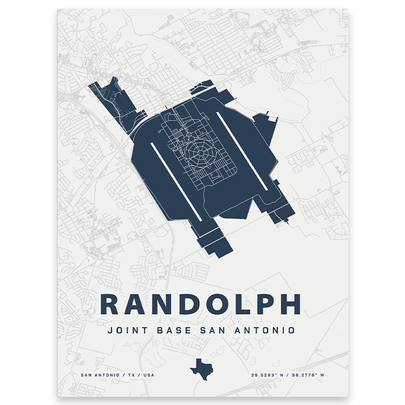 Randolph Joint Base Map Print