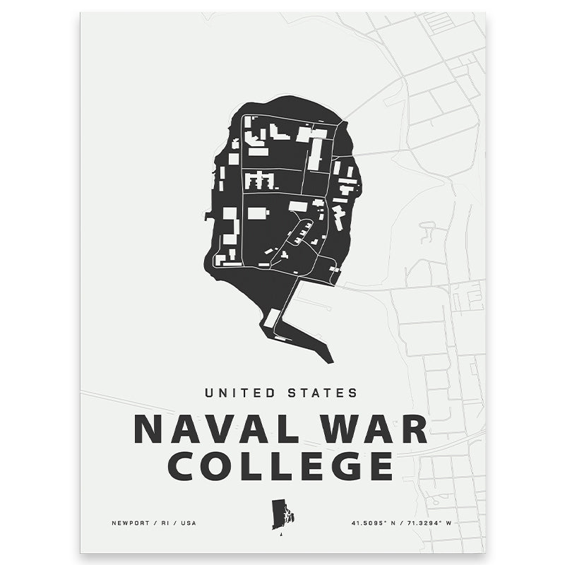 Naval War College Map Print