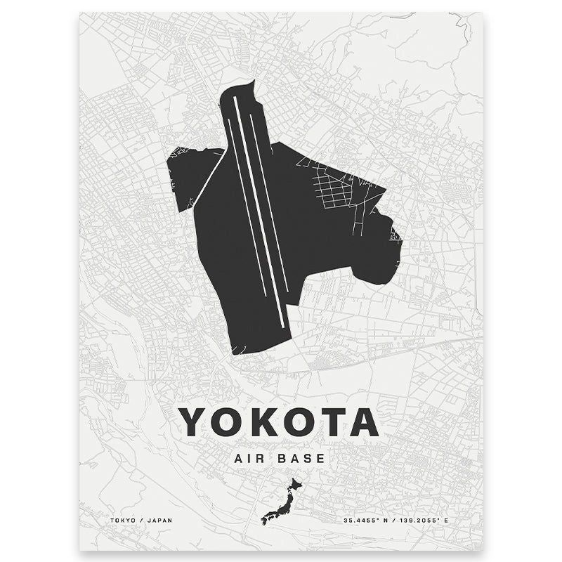Yokota Air Base Map Print