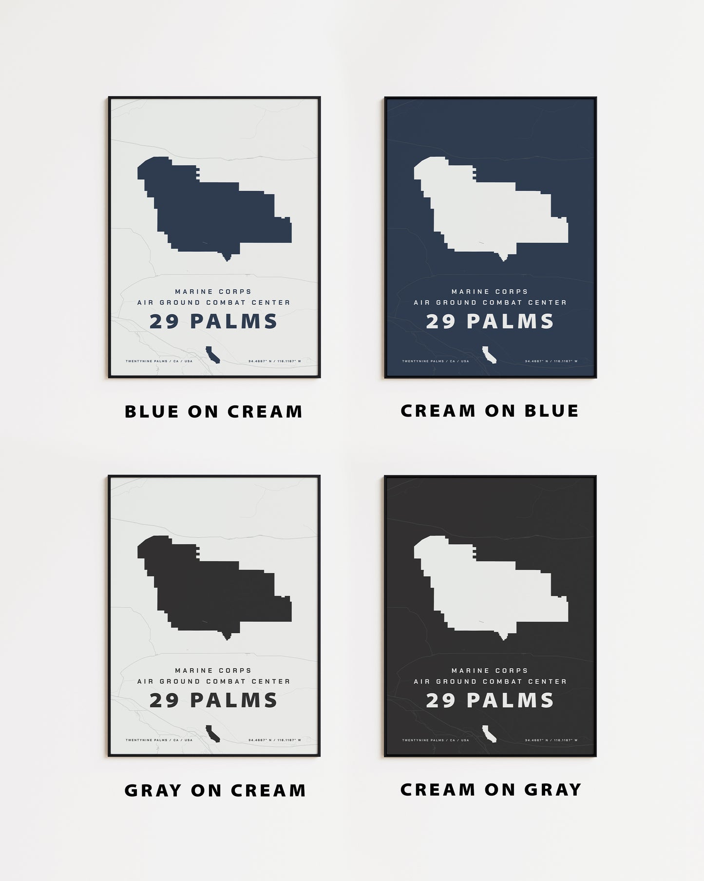 MCAGCC 29 Palms Map Print