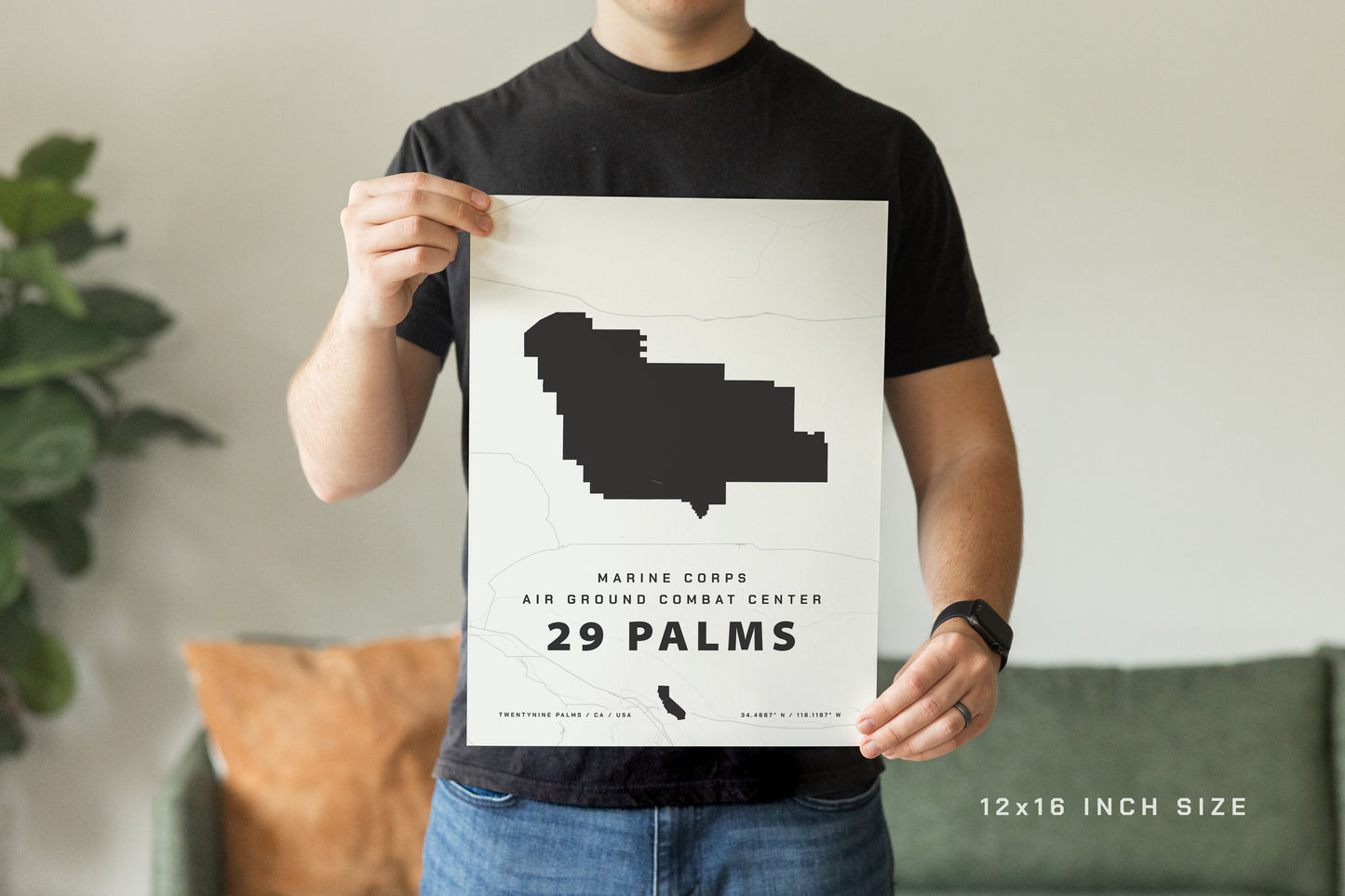 MCAGCC 29 Palms Map Print