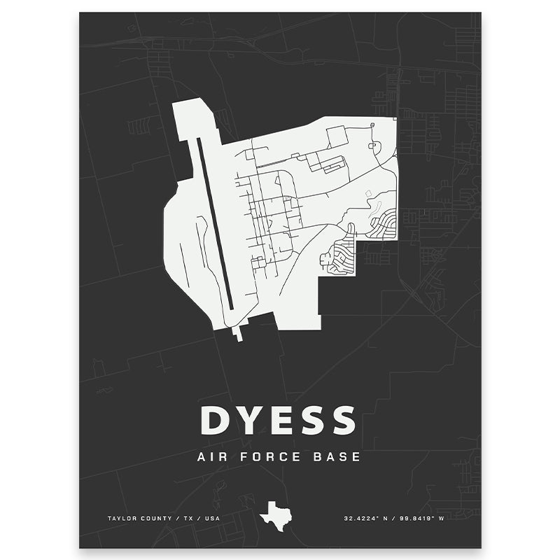 Dyess Air Force Base Map Print