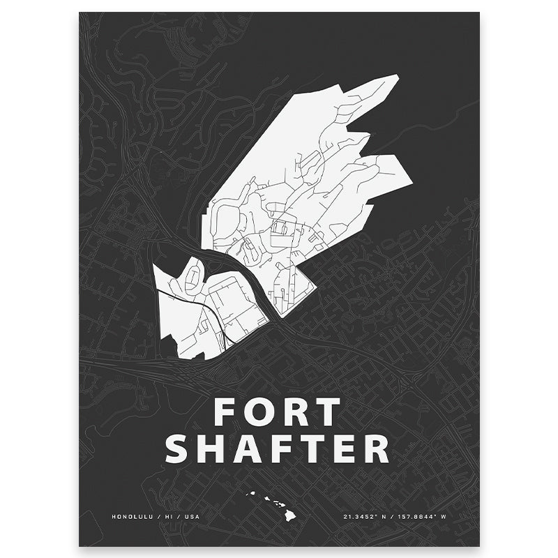 Fort Shafter Map Print