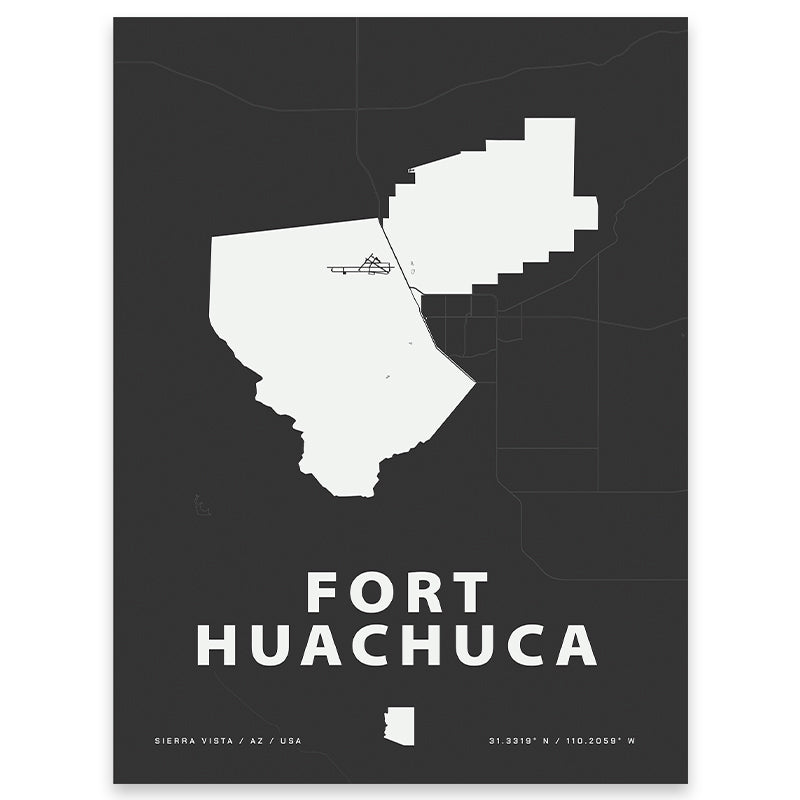Fort Huachuca Map Print