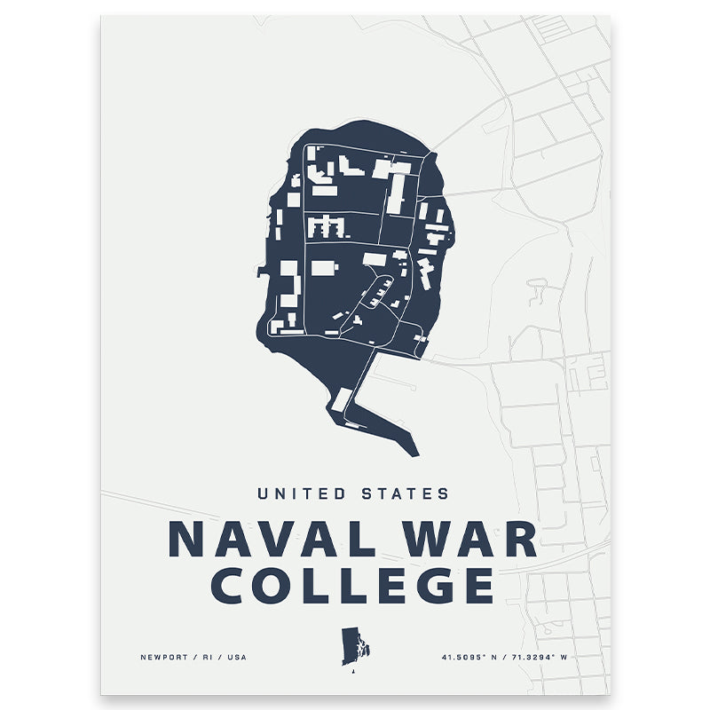 Naval War College Map Print