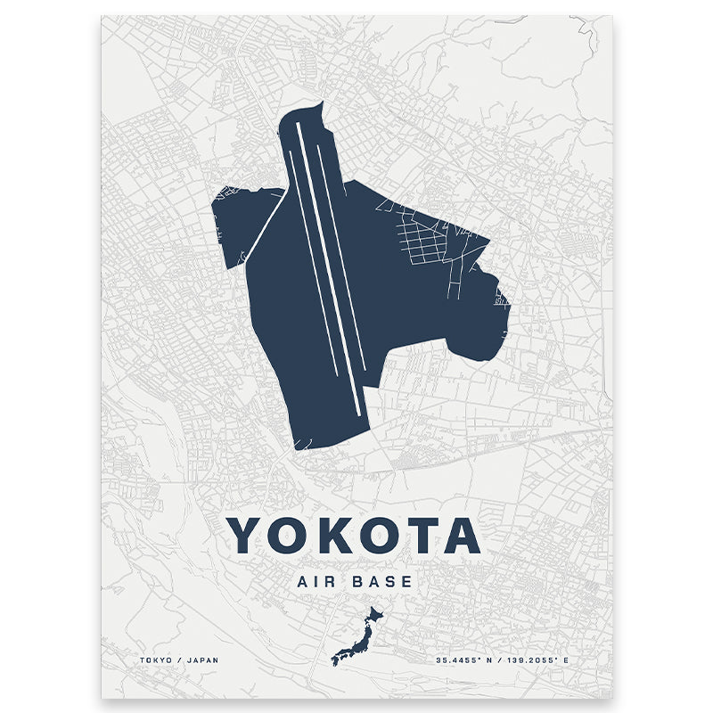 Yokota Air Base Map Print