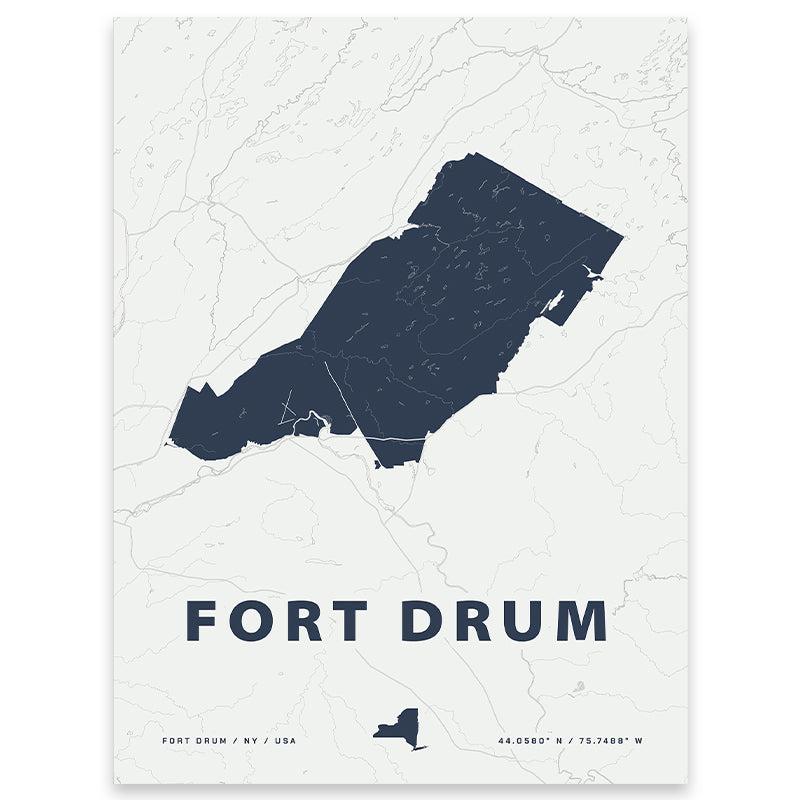 Fort Drum Map Print