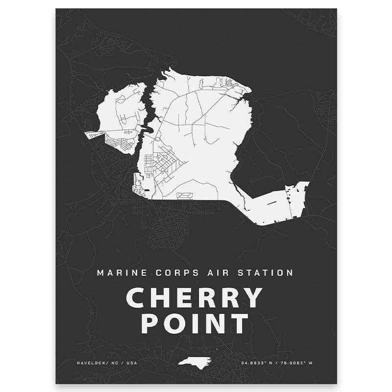 MCAS Cherry Point Map Print