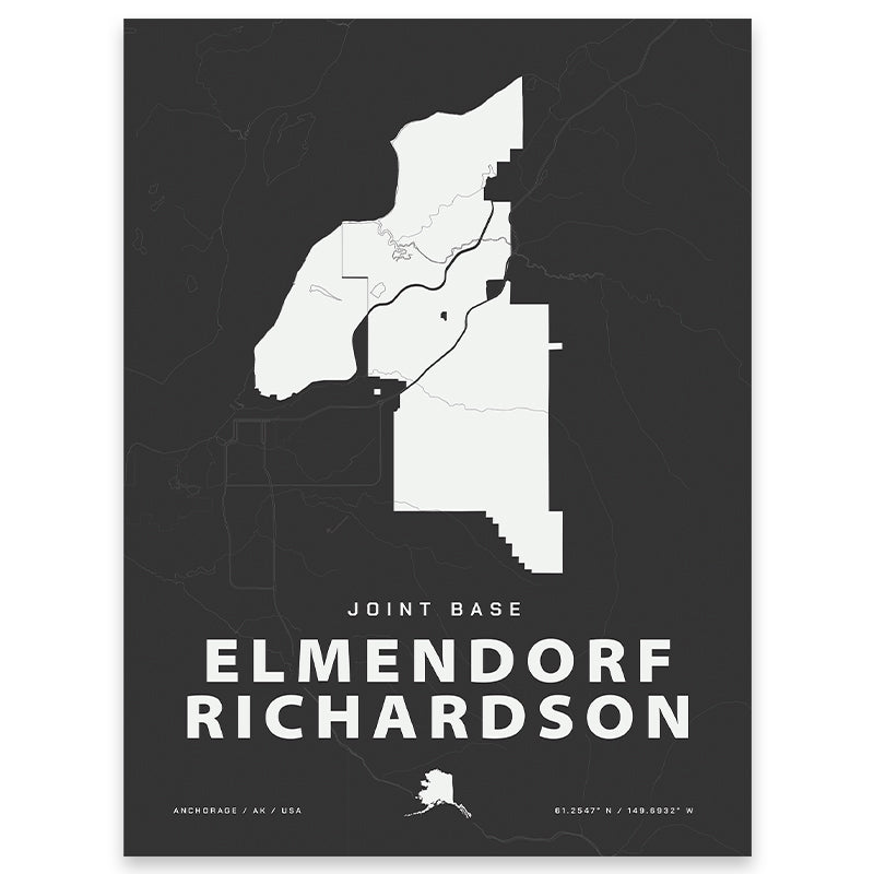 Joint Base Elmendorf Richardson Map Print
