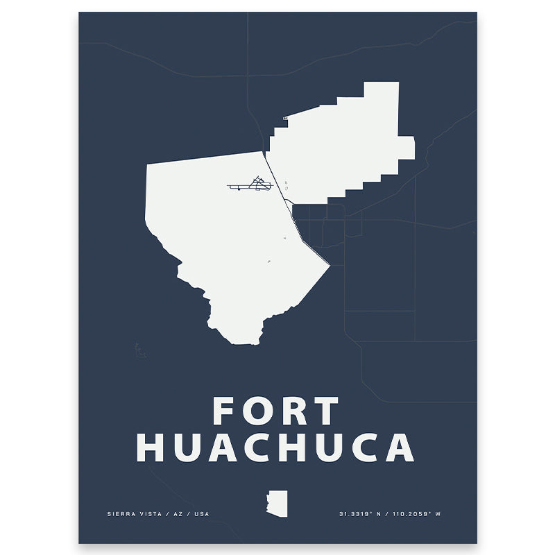 Fort Huachuca Map Print