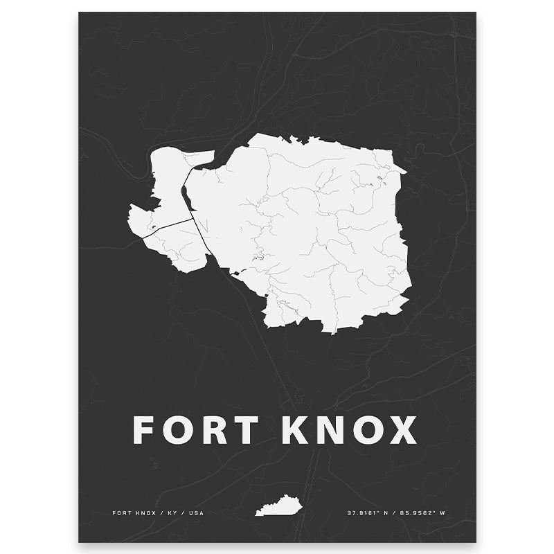Fort Knox Map Print
