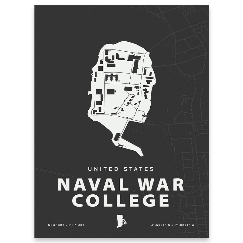 Naval War College Map Print
