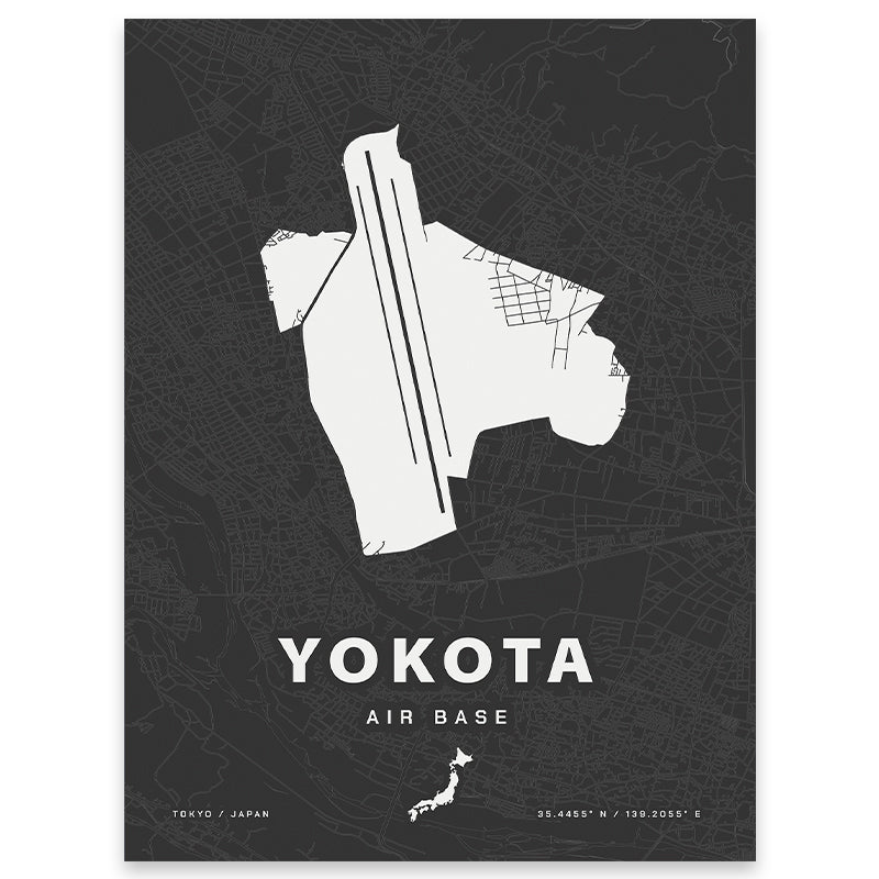 Yokota Air Base Map Print