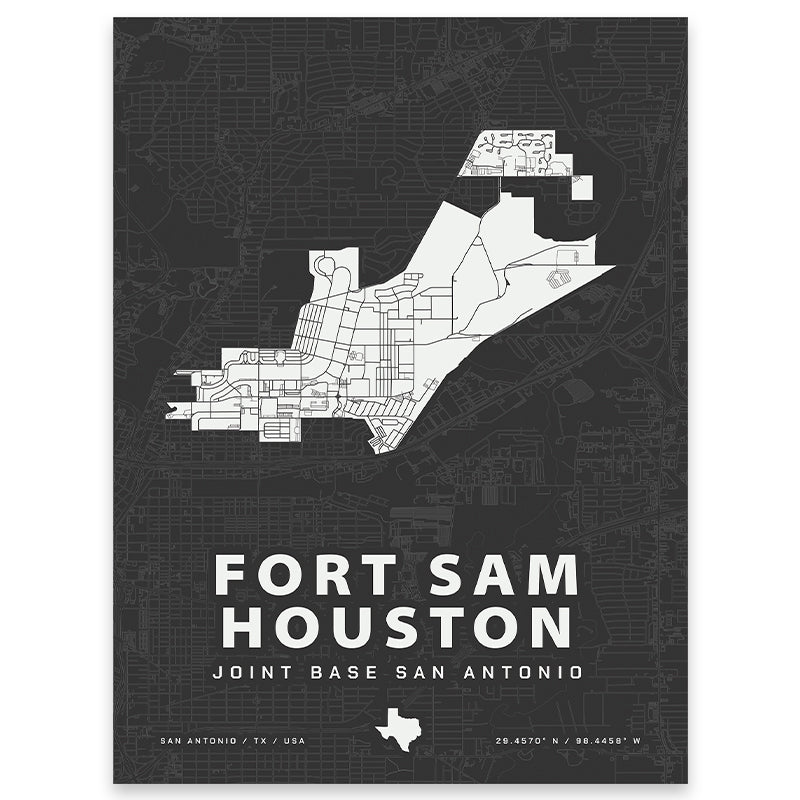 Fort Sam Houston Map Print