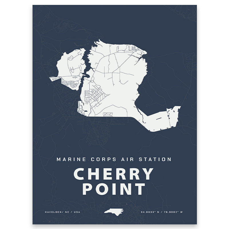 MCAS Cherry Point Map Print