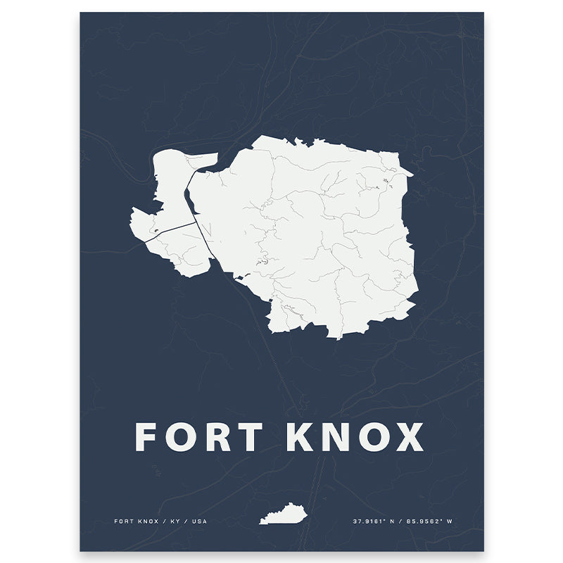 Fort Knox Map Print