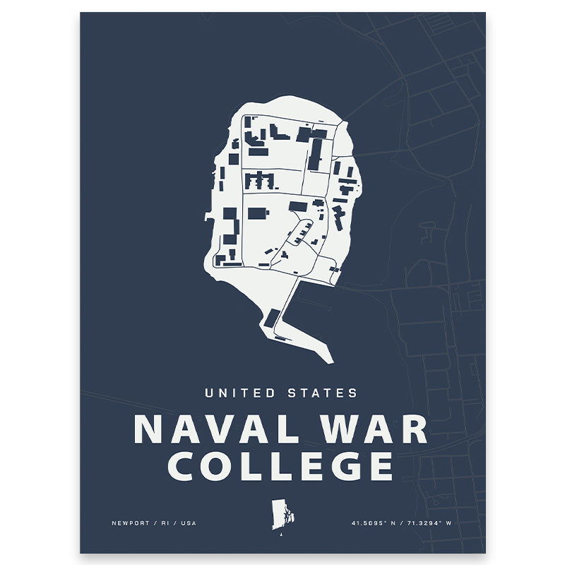 Naval War College Map Print