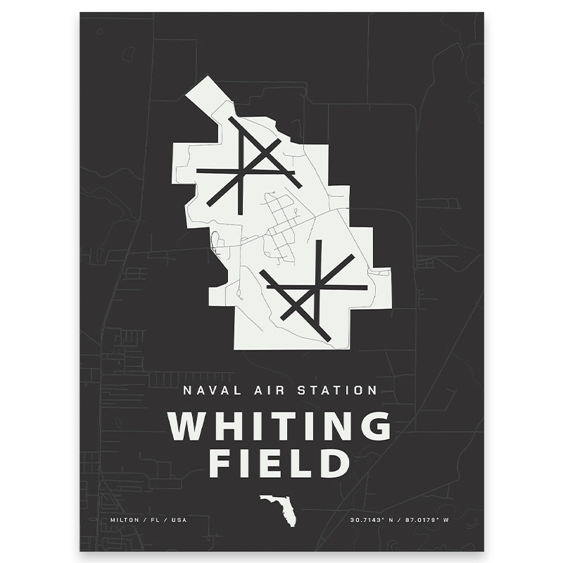 Naval Air Station Whiting Field Map Print