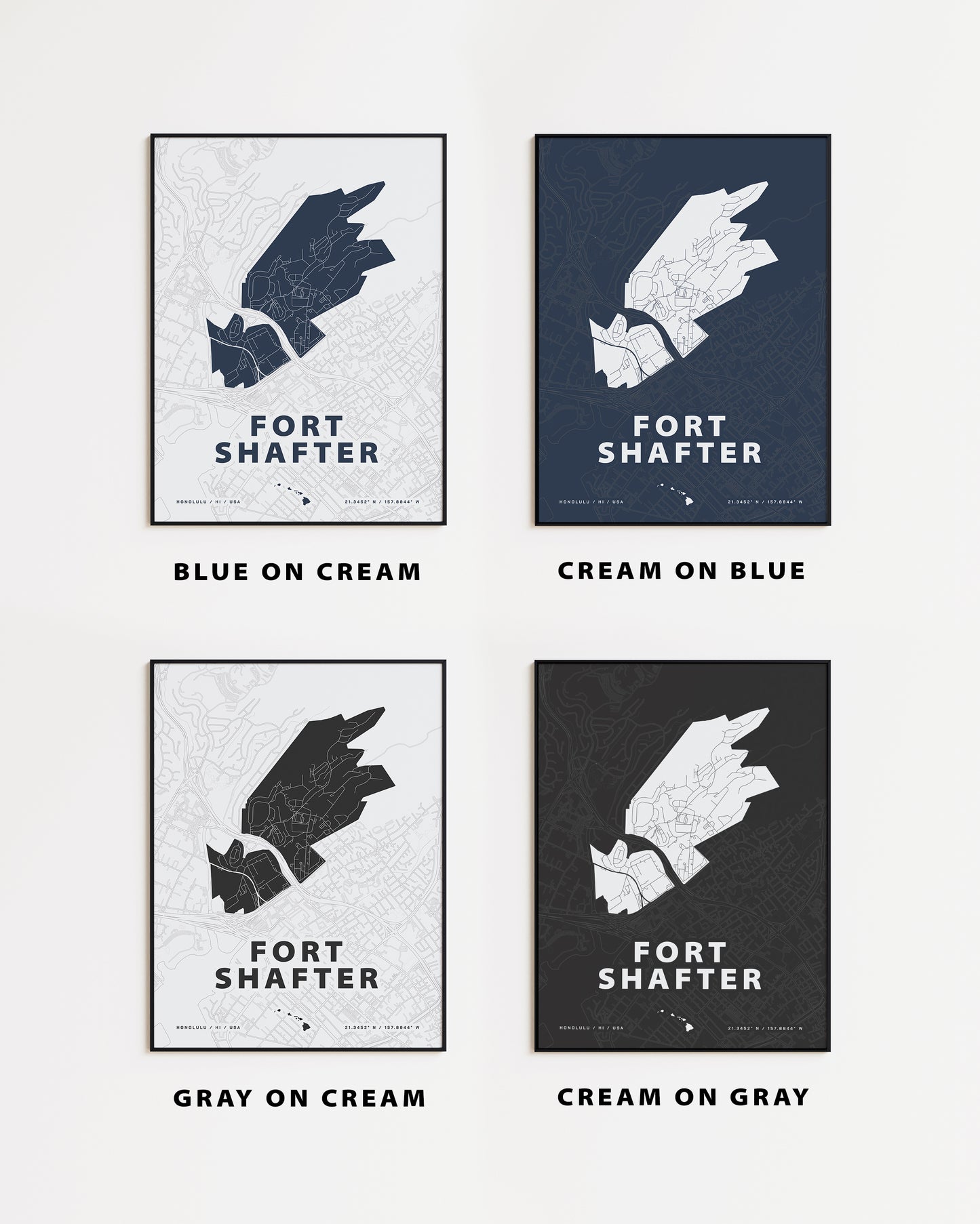 Fort Shafter Map Print