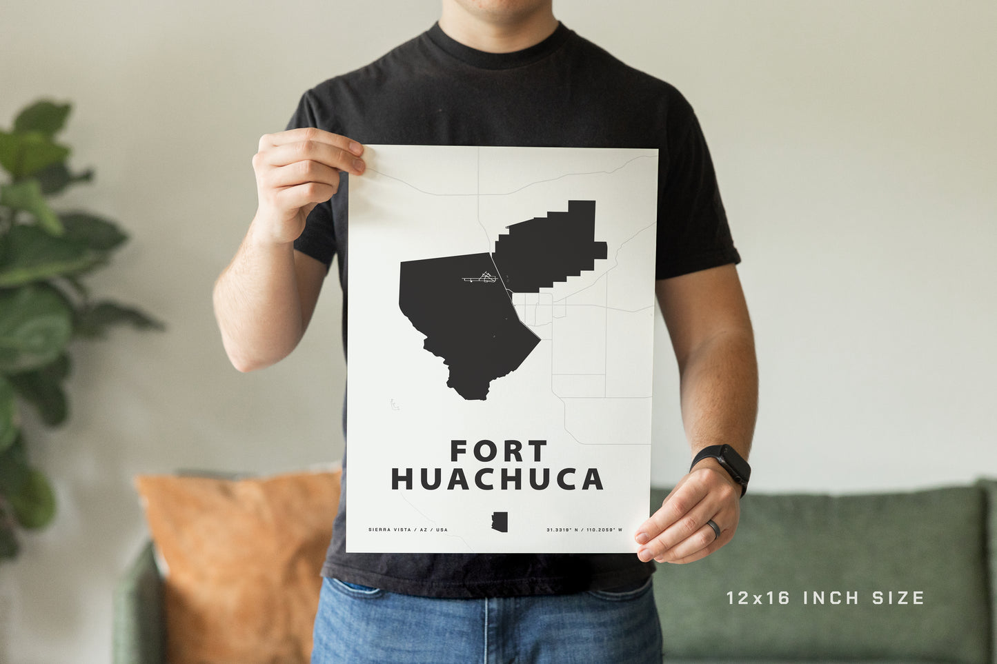 Fort Huachuca Map Print