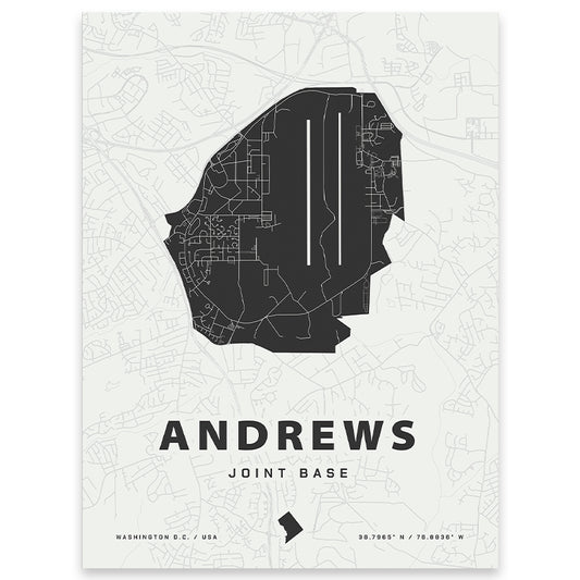 Andrews Joint Base Map Print