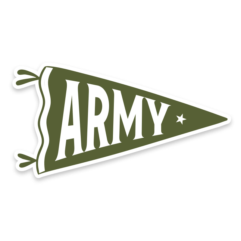 Army Pennant Vinyl Sticker