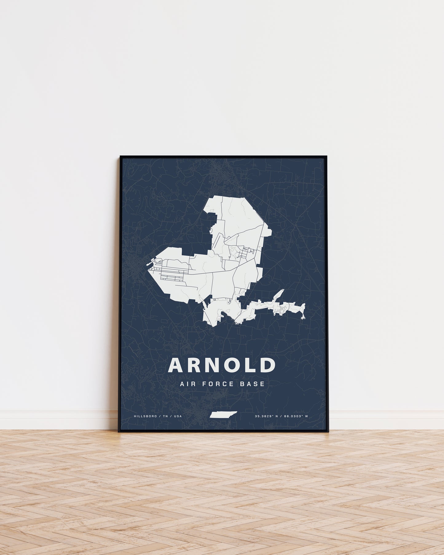 Arnold Air Force Base Map Print