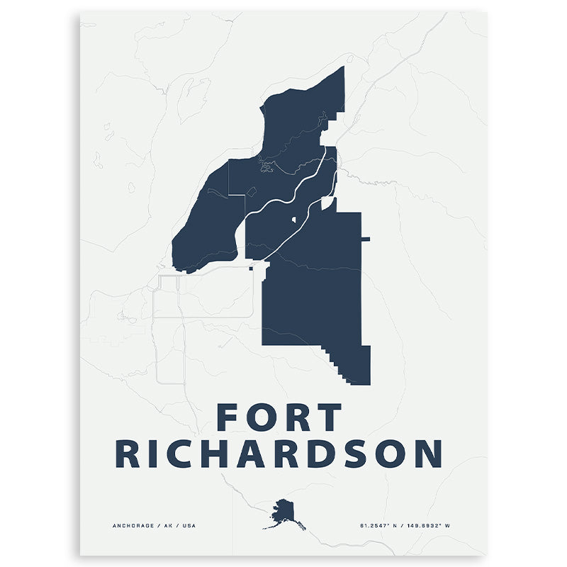 Fort Richardson Map Print