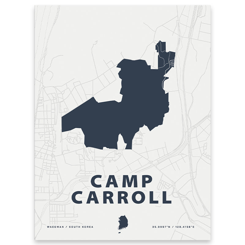 Camp Carroll Map Print