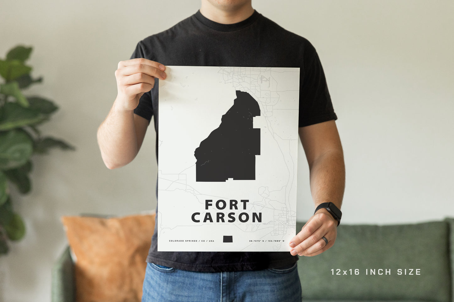Fort Carson Map Print