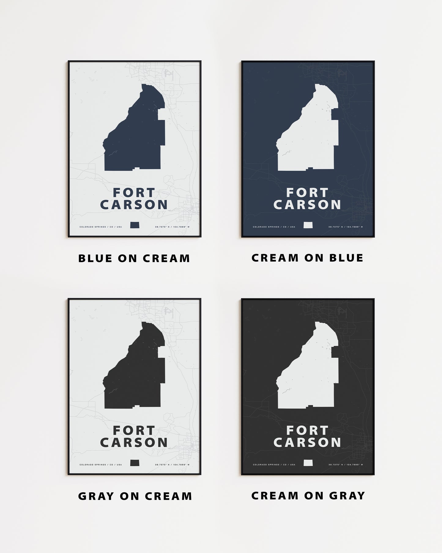 Fort Carson Map Print