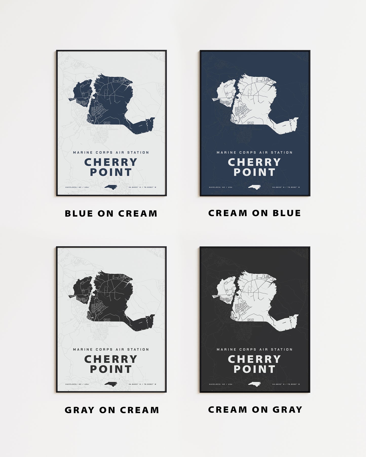 MCAS Cherry Point Map Print