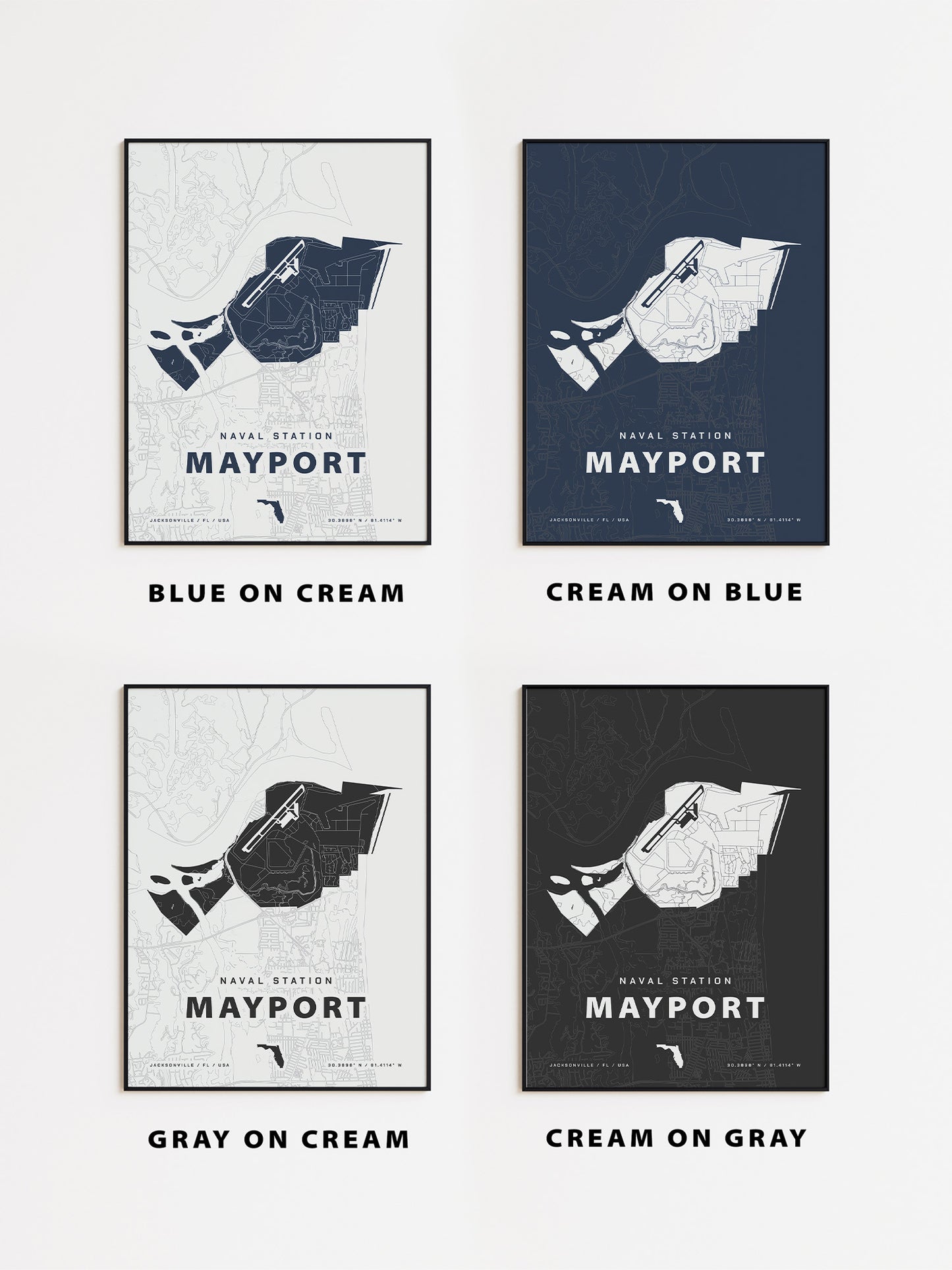 Naval Station Mayport Map Print