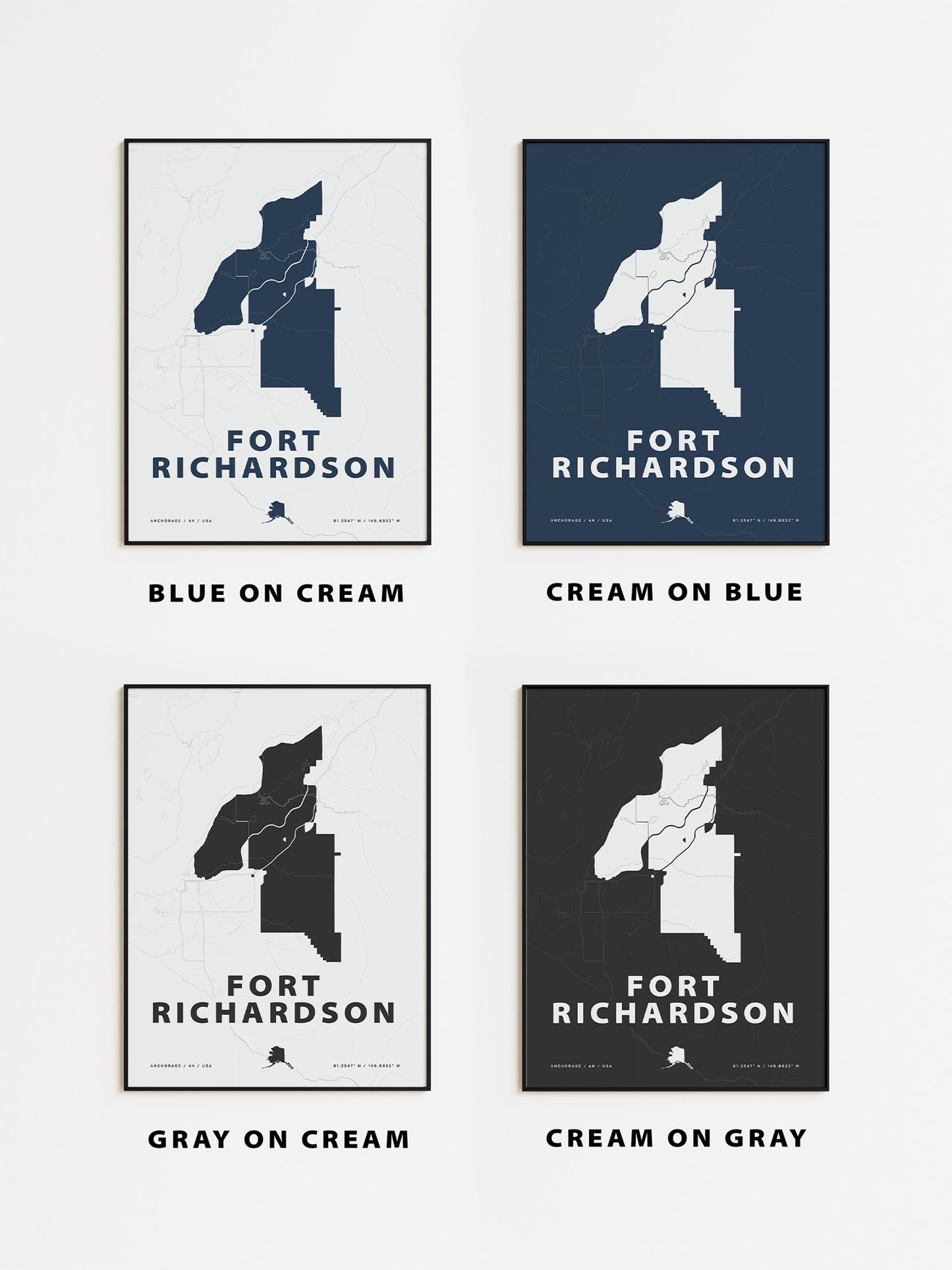 Fort Richardson Map Print