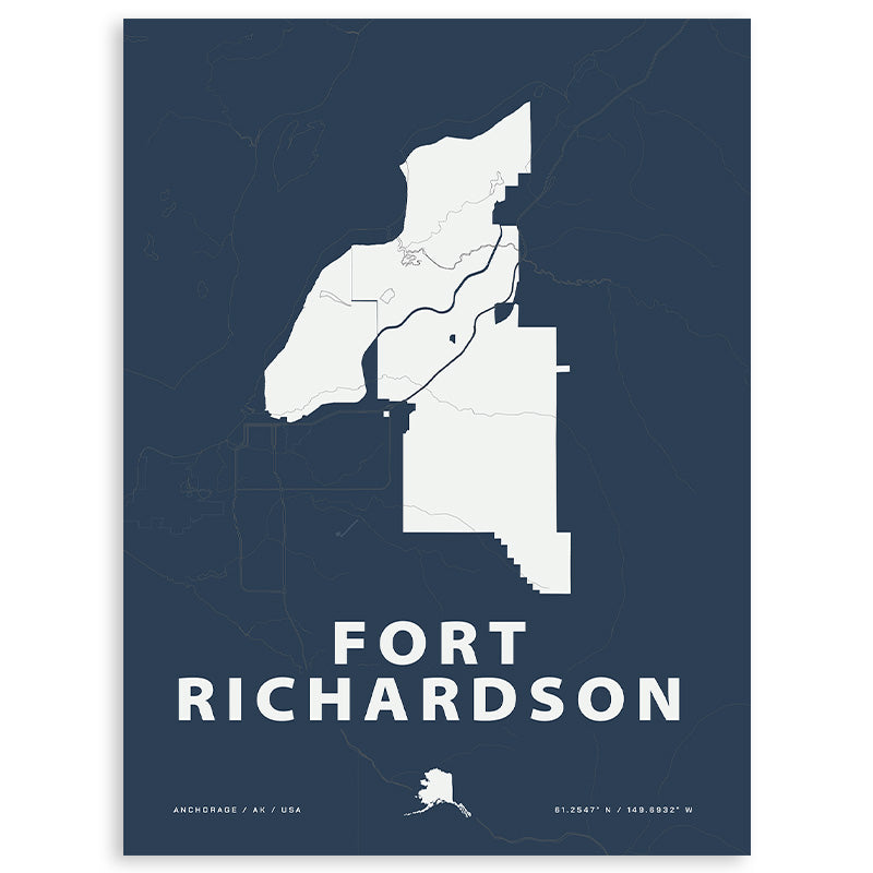 Fort Richardson Map Print