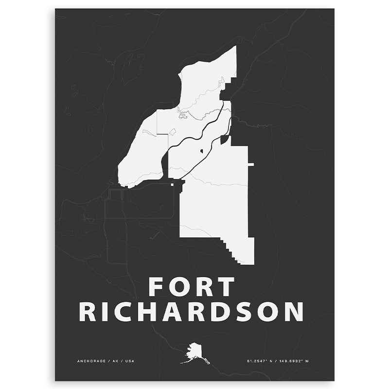 Fort Richardson Map Print
