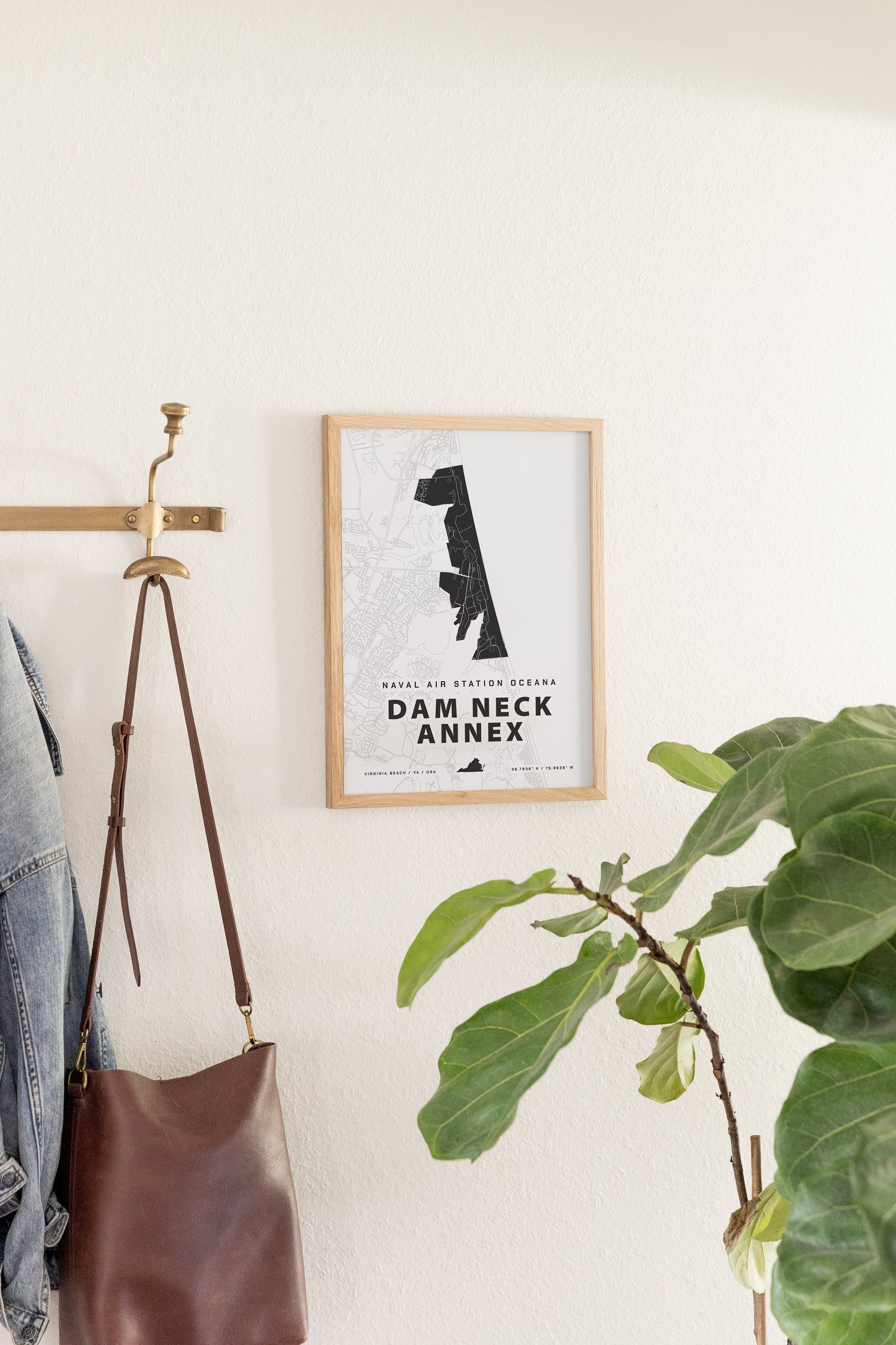 NAS Oceana Dam Neck Annex Map Print