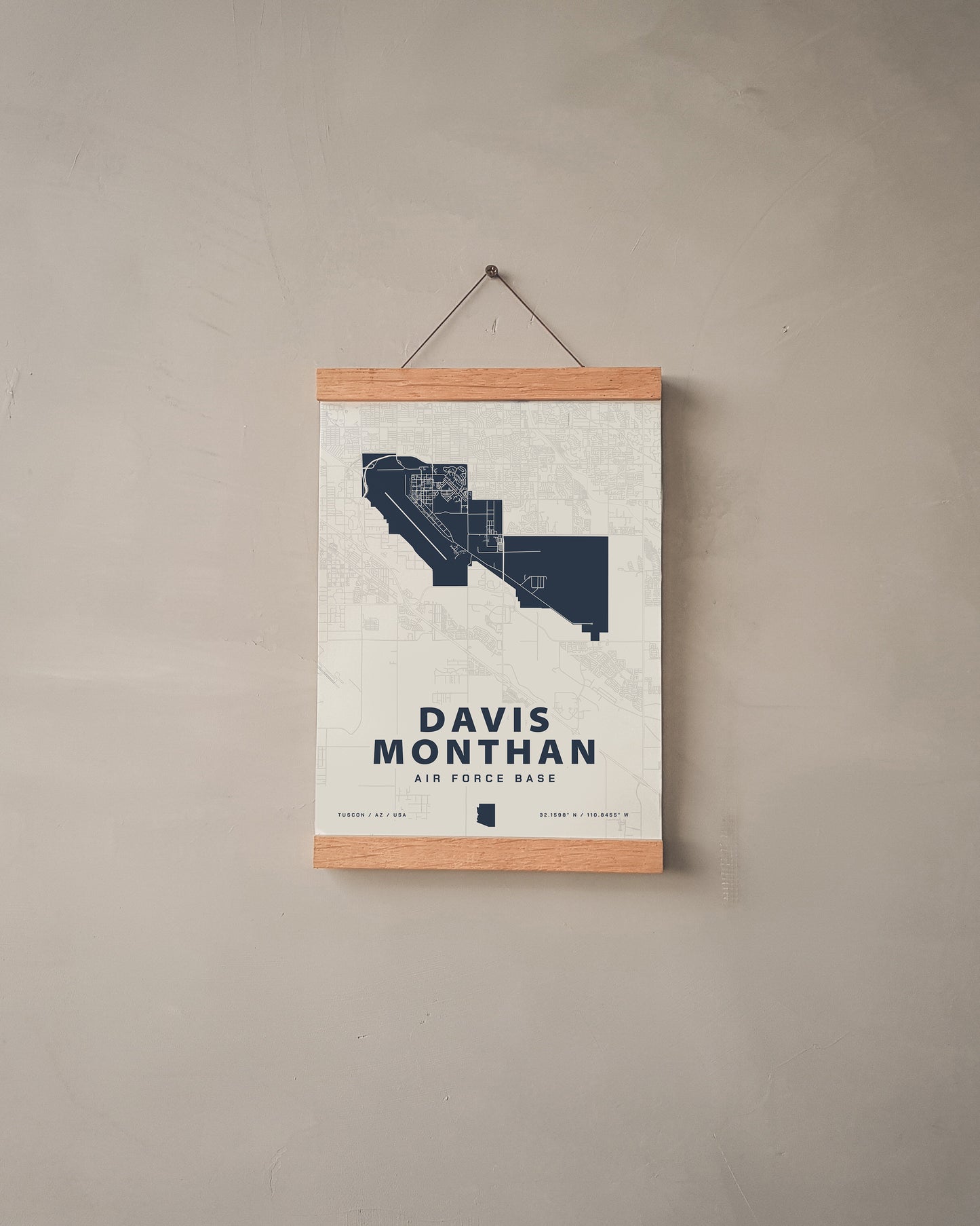 Davis-Monthan Air Force Base Map Print