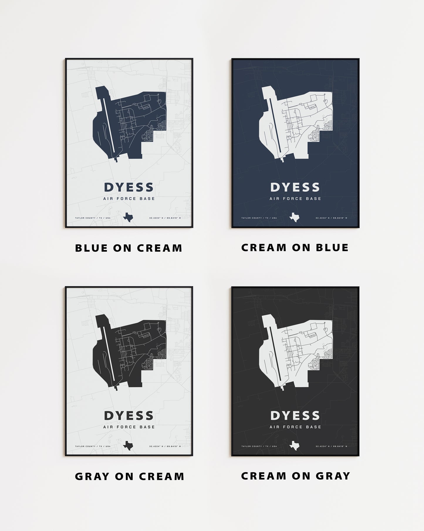 Dyess Air Force Base Map Print