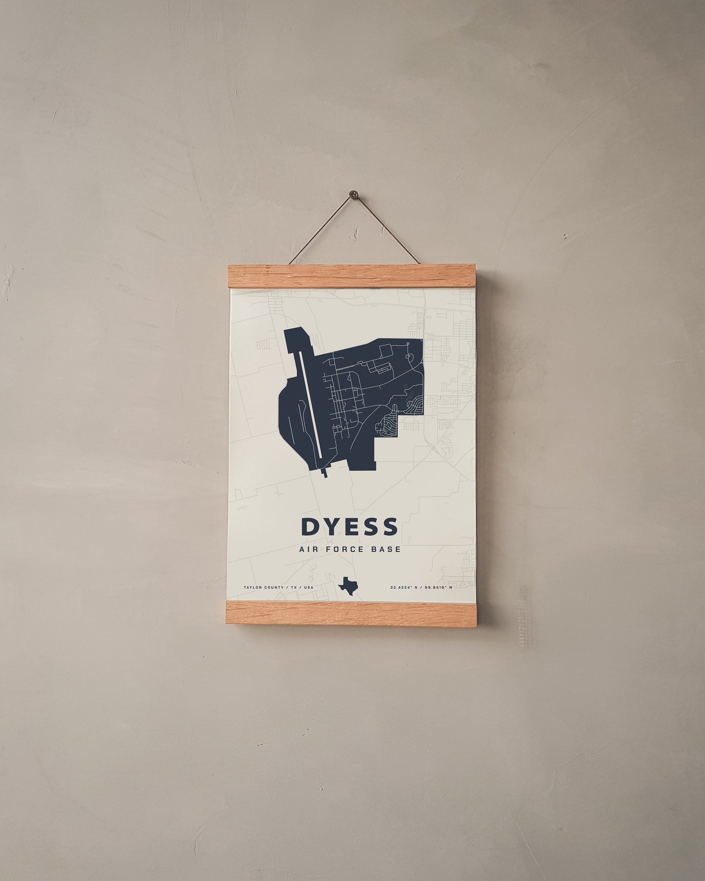 Dyess Air Force Base Map Print