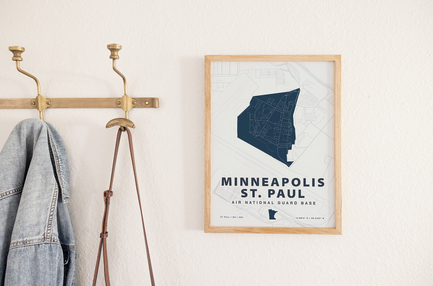 Minneapolis St. Paul Air National Guard Base Map Print