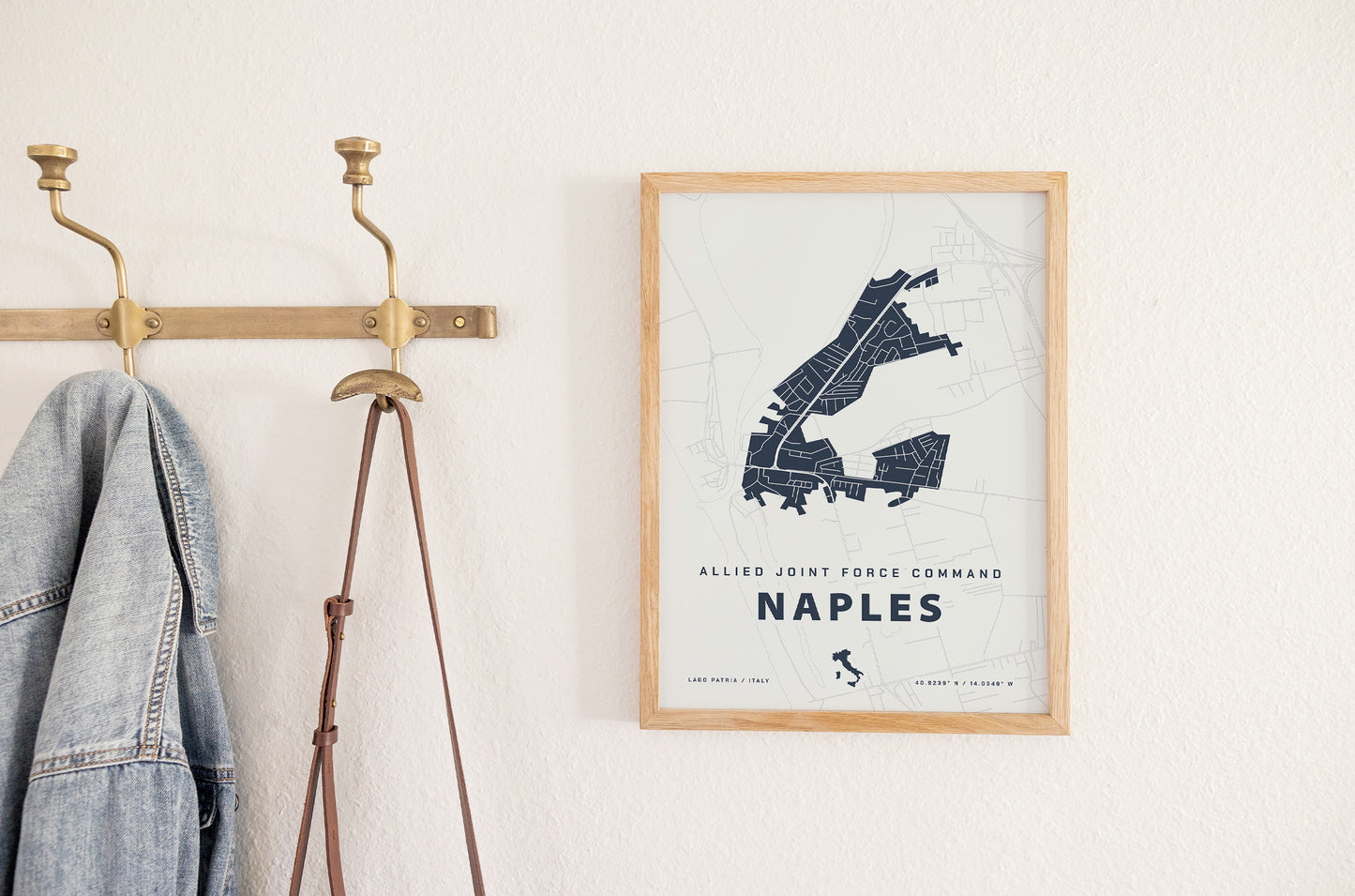 Allied Joint Force Command Naples Map Print