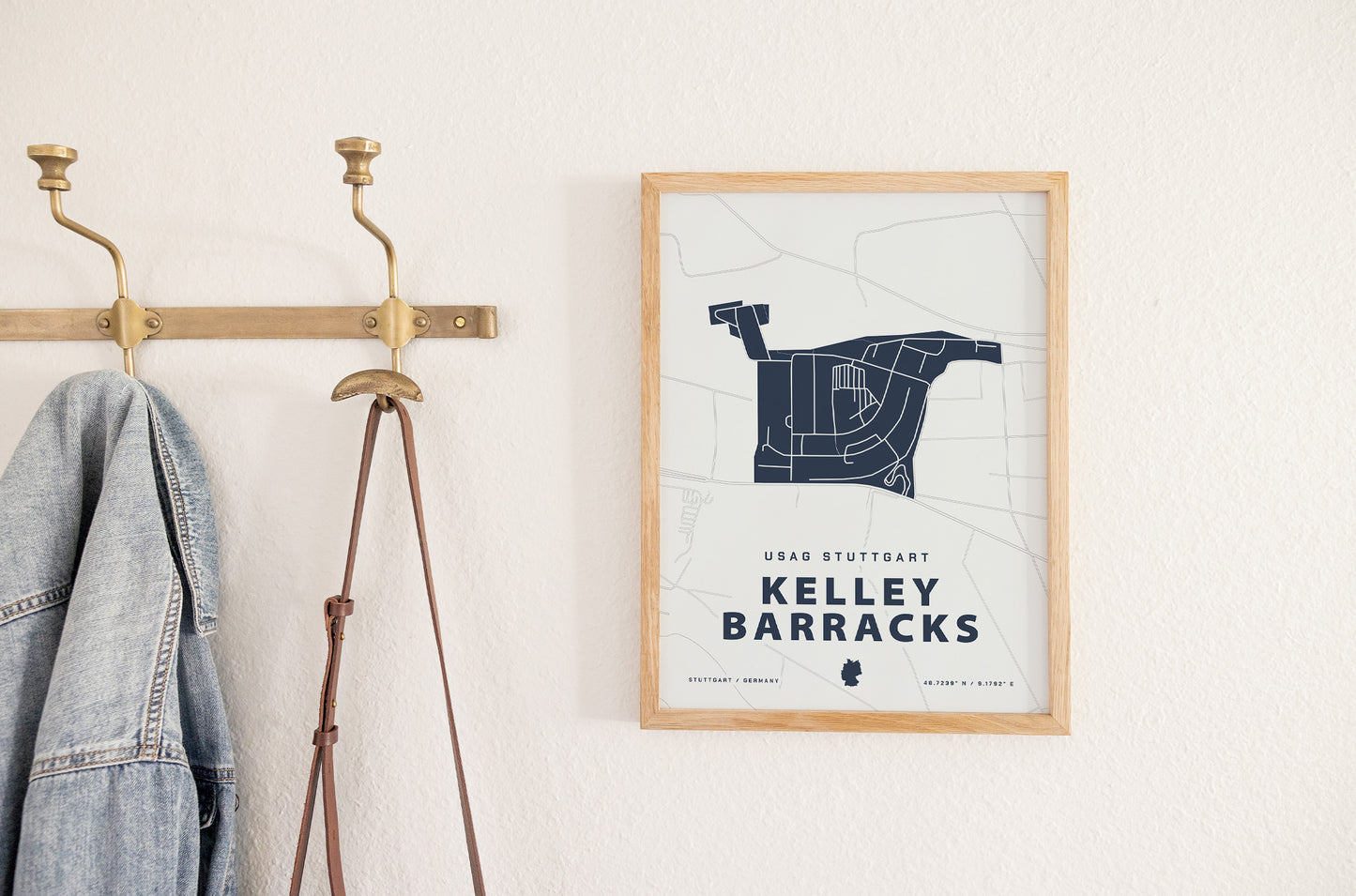 USAG Stuttgart - Kelley Barracks Map Print