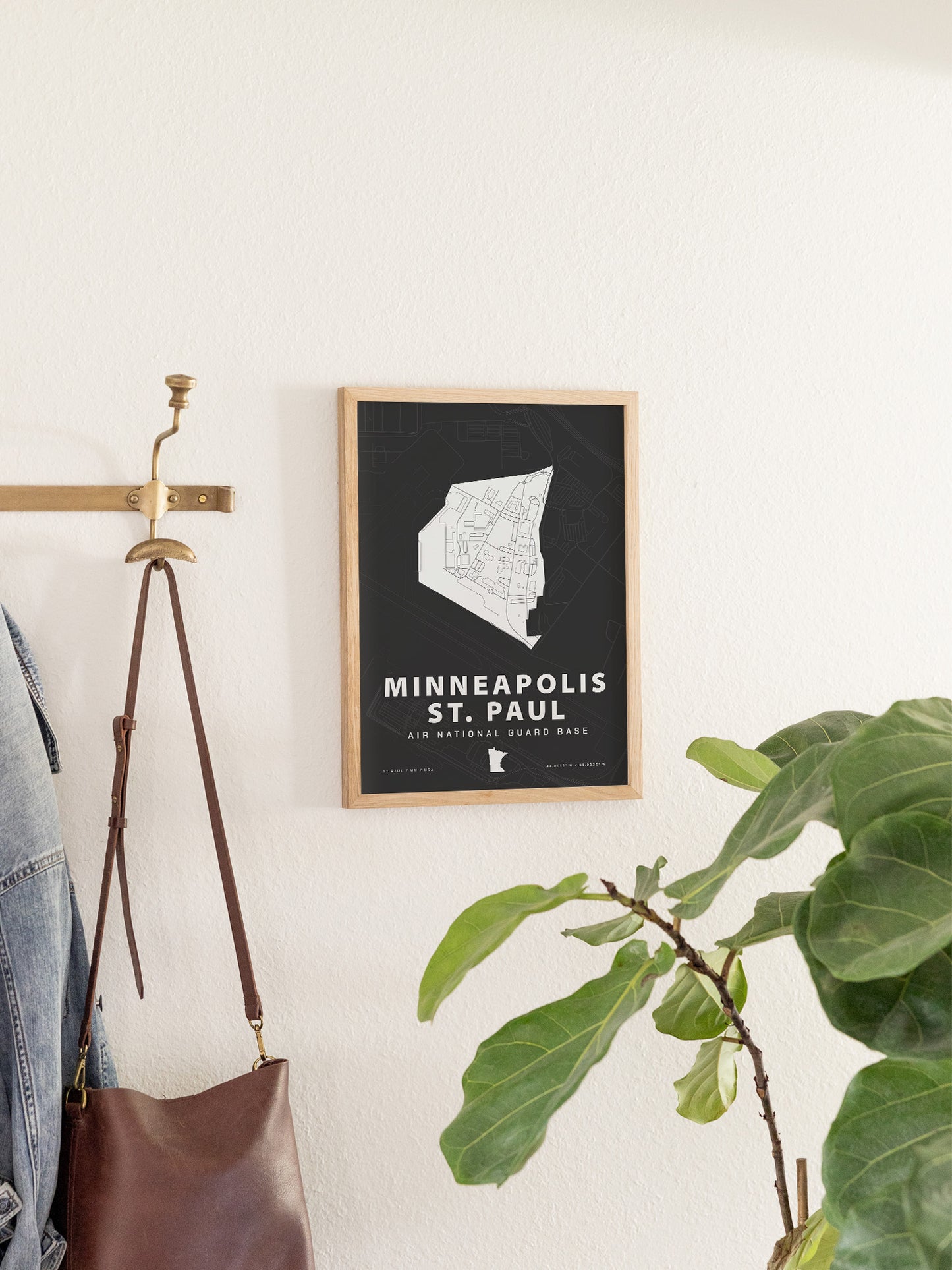 Minneapolis St. Paul Air National Guard Base Map Print