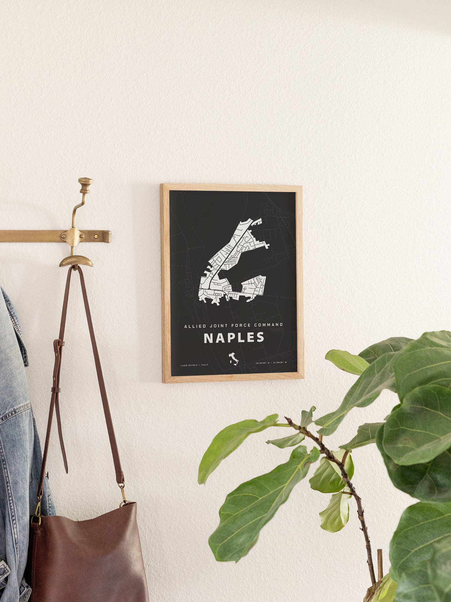 Allied Joint Force Command Naples Map Print