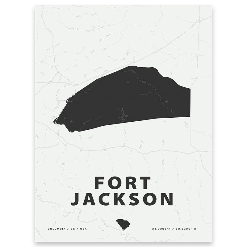 Fort Jackson Map Print