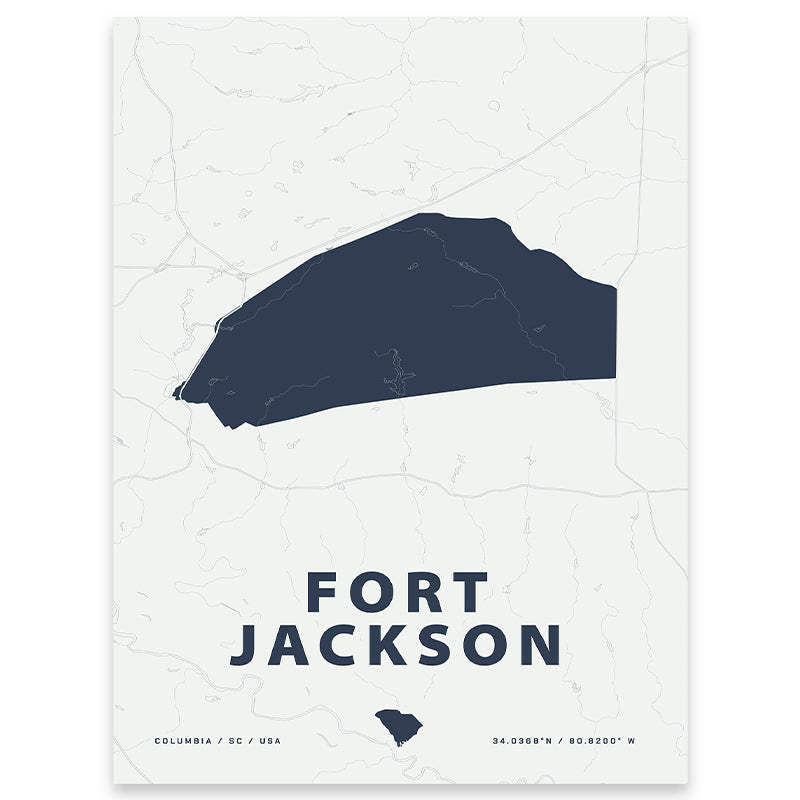 Fort Jackson Map Print