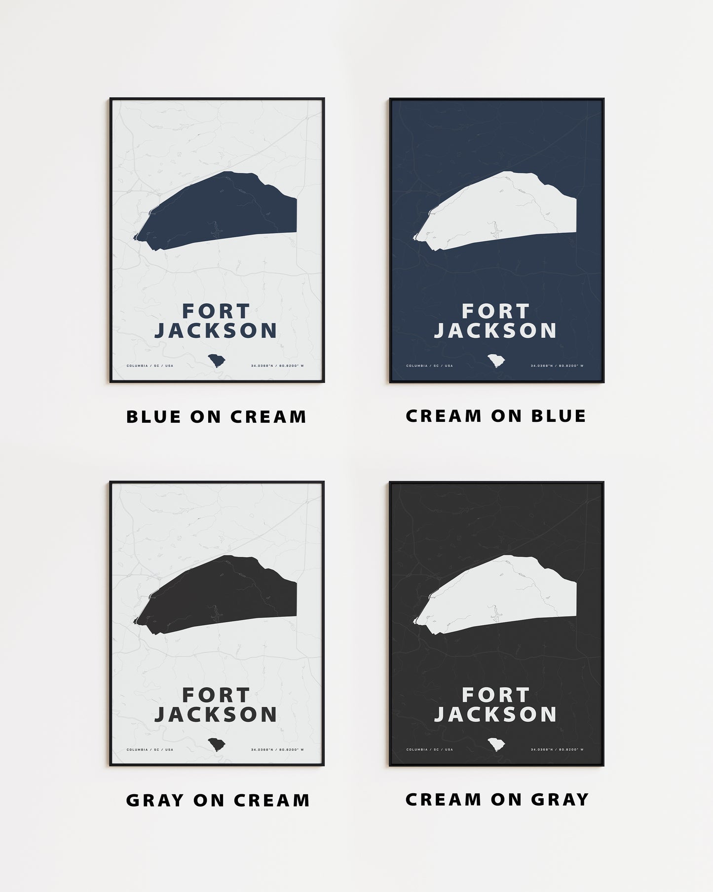 Fort Jackson Map Print