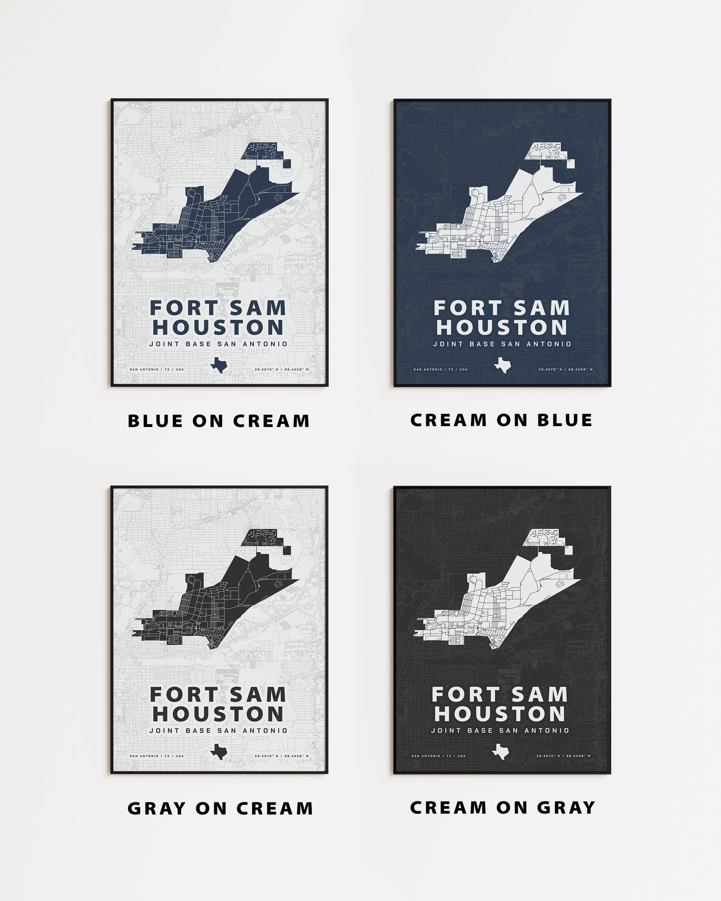 Fort Sam Houston Map Print