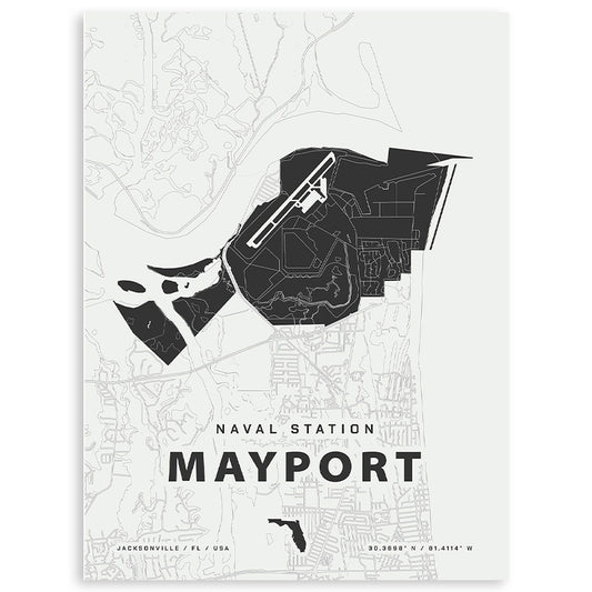 Naval Station Mayport Map Print